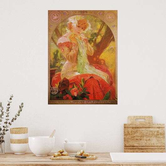 Alphonse Mucha LeFevre Utile Poster (Küche)