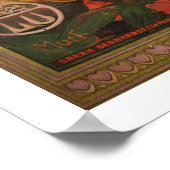 Alphonse Mucha. Lefevre-Utile, Sarah Bernhardt Poster (Ecke)