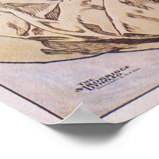 Alphonse Mucha. Leslie Carter, 1908 Poster (Ecke)