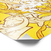 Alphonse Mucha Lily Print Fotodruck (Ecke)