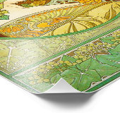 Alphonse Mucha Lorbeer-Druck Fotodruck (Ecke)