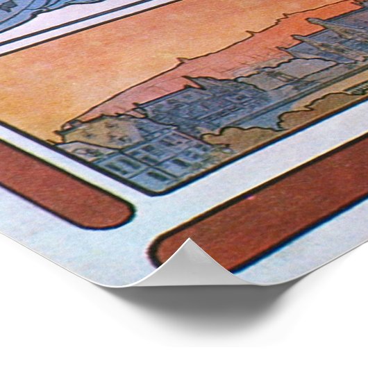 Alphonse Mucha. Lorenzaccio, 1896 Poster (Ecke)