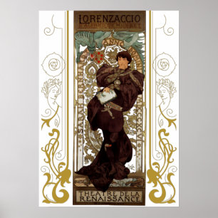 Alphonse Mucha - Lorenzaccio - Jugendstil Poster
