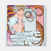 Alphonse Mucha Magnet (Vorne)