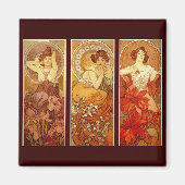 Alphonse Mucha Magnet (Vorne)