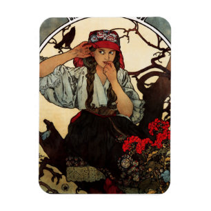 Alphonse Mucha Mährische Lehrer Chor Magnet
