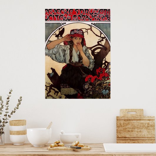 Alphonse Mucha Mährische Lehrerchor-GalerieHD Poster (Küche)