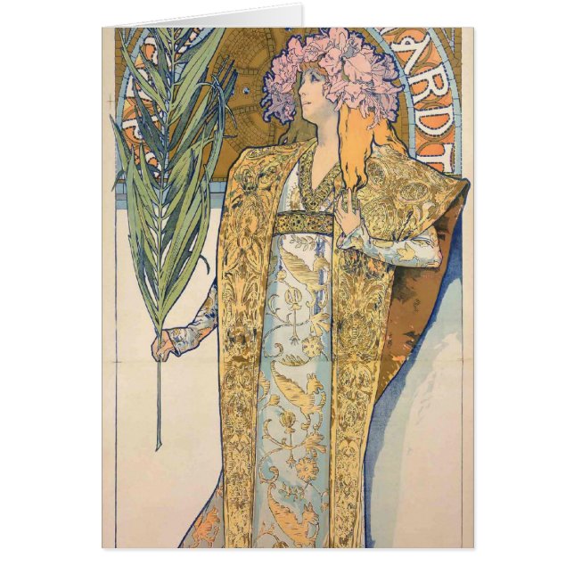 Alphonse Mucha - Malerei Sarahs Bernhard (Vorne)