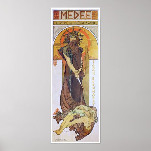 Alphonse Mucha. Medee, 1898 Poster (Vorne)