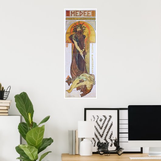Alphonse Mucha. Medee, 1898 Poster (Heimbüro)