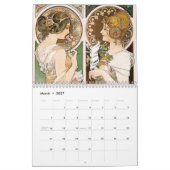 Alphonse Mucha Meisterwerk Kalender (Mär 2027)