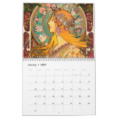 Alphonse Mucha Meisterwerk Kalender (Jan 2027)