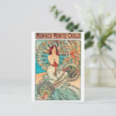 Alphonse Mucha Monaco, Monte-Carlo, 1897 Postkarte (Stehend Vorderseite)
