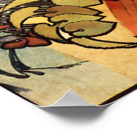 Alphonse Mucha - Monaco Monte Carlo Poster (Ecke)