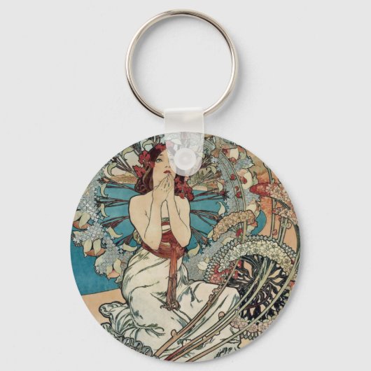 Alphonse Mucha ~ Monaco Monte Carlo Schlüsselanhänger (Vorderseite)