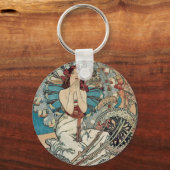Alphonse Mucha ~ Monaco Monte Carlo Schlüsselanhänger (Vorderseite)