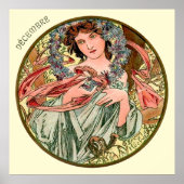 Alphonse Mucha Monat Dezember Poster (Vorne)