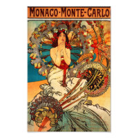Alphonse Mucha Monte Carlo Print