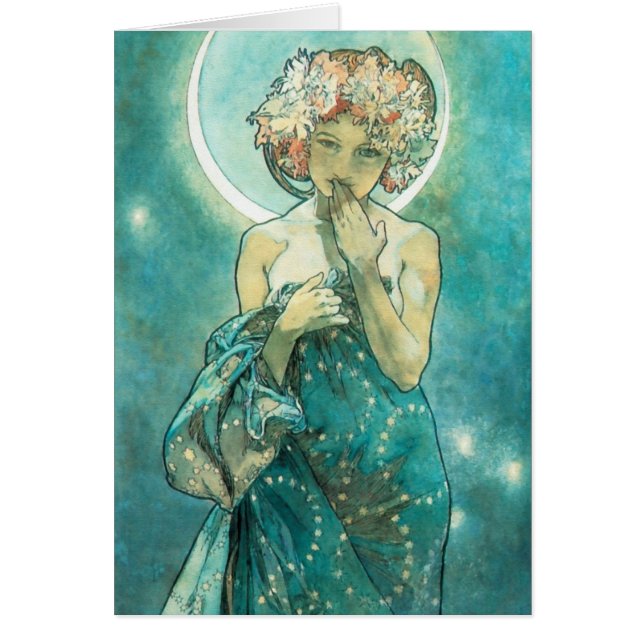 Alphonse Mucha Moonlight Clair De Lune Art Nouveau (Vorne)