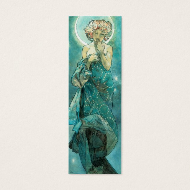 Alphonse Mucha Moonlight Clair De Lune Art Nouveau (Vorderseite)