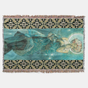 Alphonse Mucha Moonlight Clair De Lune Art Nouveau Decke
