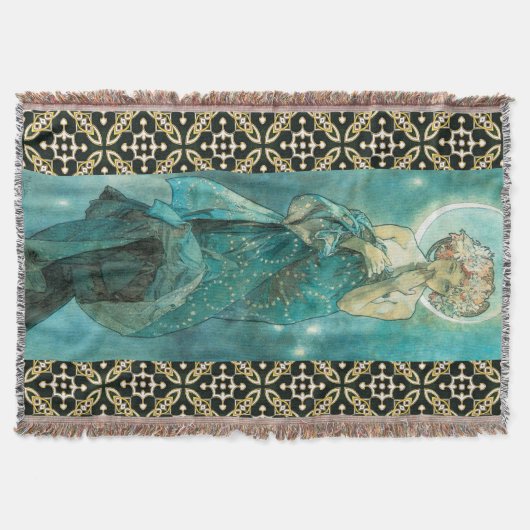 Alphonse Mucha Moonlight Clair De Lune Art Nouveau Decke (Vorderseite)