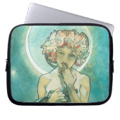 Alphonse Mucha Moonlight Clair De Lune Art Nouveau Laptopschutzhülle (Vorderseite)