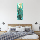 Alphonse Mucha Moonlight Clair De Lune Art Nouveau Leinwanddruck (Insitu (Schlafzimmer))