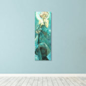 Alphonse Mucha Moonlight Clair De Lune Art Nouveau Leinwanddruck (Insitu (Holzboden))