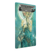 Alphonse Mucha Moonlight Clair De Lune Art Nouveau Mini Klemmbrett (Schrägansicht)