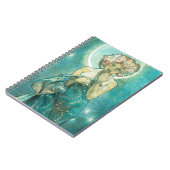 Alphonse Mucha Moonlight Clair De Lune Art Nouveau Notizblock (Linke Seite)