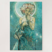 Alphonse Mucha Moonlight Clair De Lune Art Nouveau Puzzle (Vertikal)