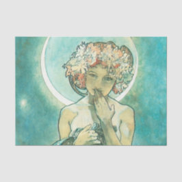 Alphonse Mucha Moonlight Clair De Lune Art Nouveau Seidenpapier