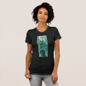 Alphonse Mucha Moonlight Clair De Lune Art Nouveau T-Shirt (Vorne ganz)