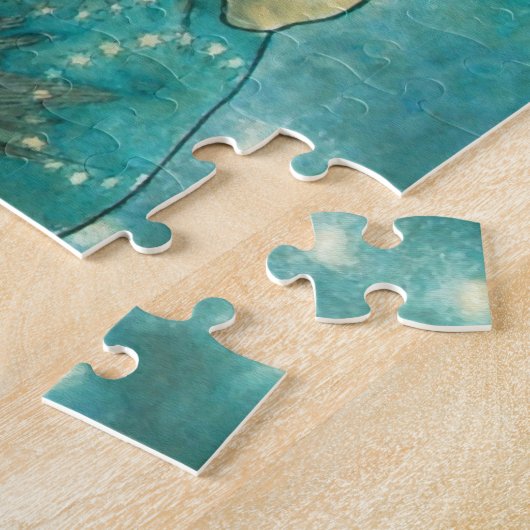 Alphonse Mucha Moonlight Clair De Lune Art Puzzle (Seite)