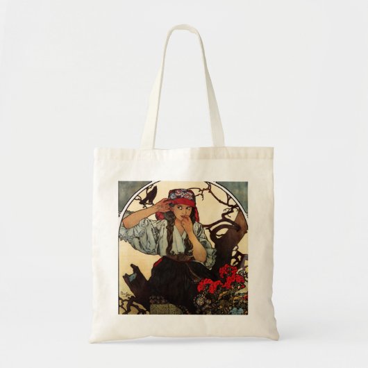 Alphonse Mucha Moravischer Lehrerchor Tragetasche (Vorne)