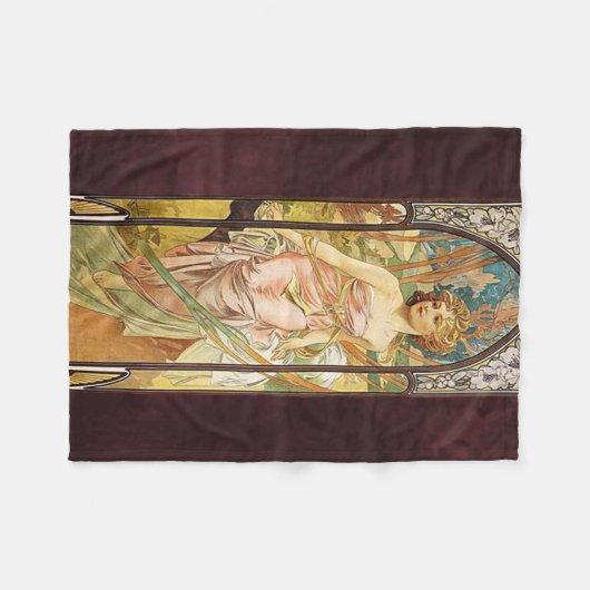 Alphonse Mucha, Morgenerwachen Fleecedecke (Vorderseite (Horizontal))