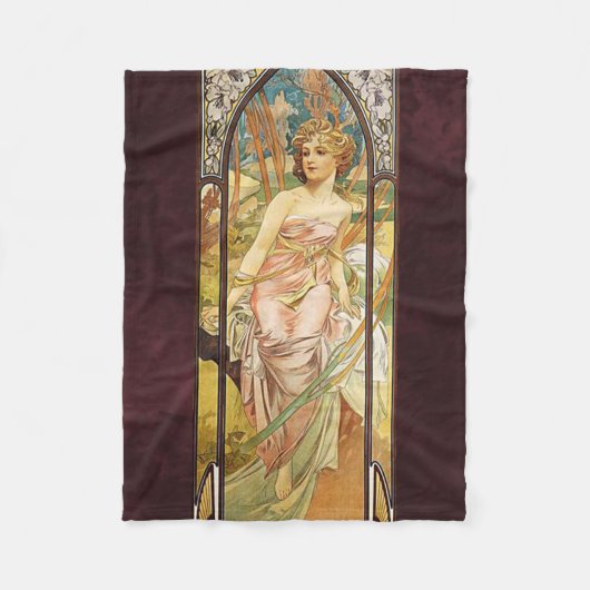 Alphonse Mucha, Morgenerwachen Fleecedecke (Vorderseite)