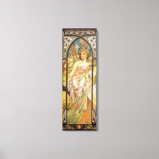 Alphonse Mucha, Morgenerwachen Leinwanddruck (Vorderseite)