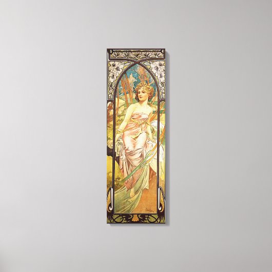 Alphonse Mucha, Morgenerwachen Leinwanddruck (Vorderseite)