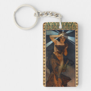 Alphonse Mucha Morgenstern-Schlüsselanhänger Schlüsselanhänger