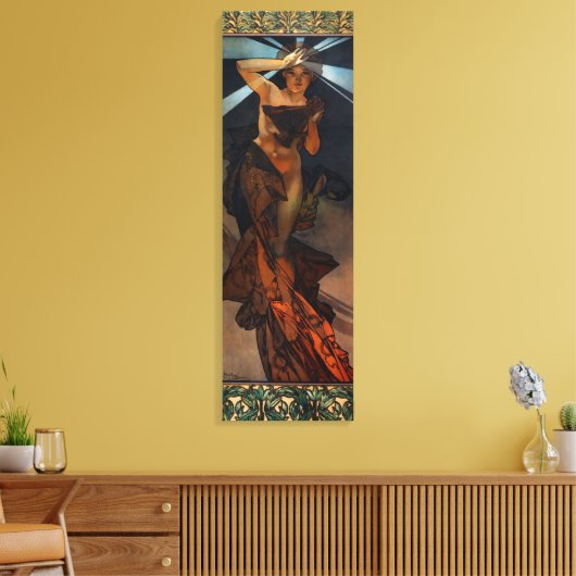 Alphonse Mucha Morning Star Leinwand Poster (Insitu (Wohnzimmer))