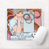 Alphonse Mucha Mousepad (Mit Mouse)