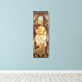 Alphonse Mucha, Night's Erholung Leinwanddruck (Insitu (Holzboden))