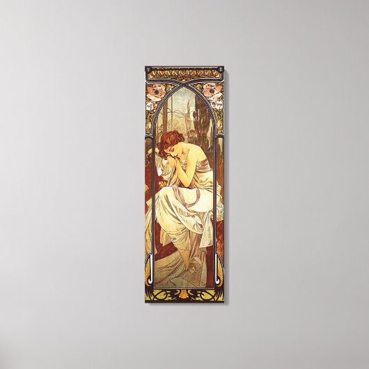 Alphonse Mucha, Night's Erholung Leinwanddruck (Vorderseite)