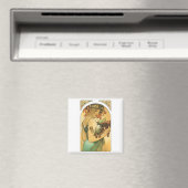 Alphonse Mucha ~ Obst. 1897 Magnet (In Situ (Geschirrspüler))