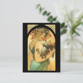 Alphonse Mucha ~ Obst ( 1897 ) Postkarte (Stehend Vorderseite)