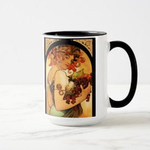 Alphonse Mucha Obst-Tasse Tasse