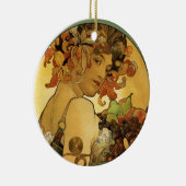 Alphonse Mucha Obstmalerei Keramik Ornament (Rechts)