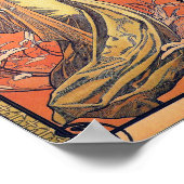 Alphonse Mucha Painting - Blume für Frauen Poster (Ecke)